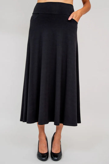 Blue Sky - Gillian Skirt - Bamboo - Black