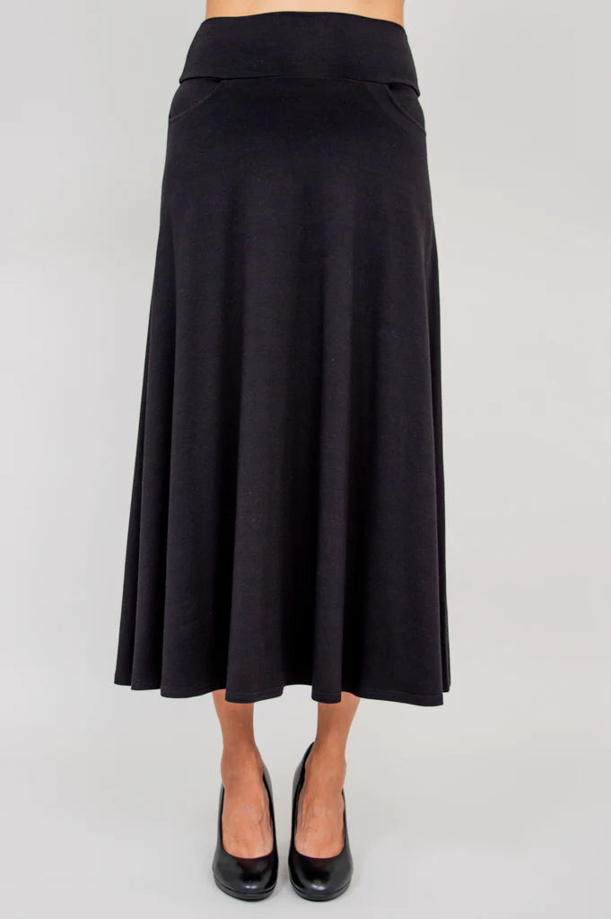 Blue Sky - Gillian Skirt - Bamboo - Black