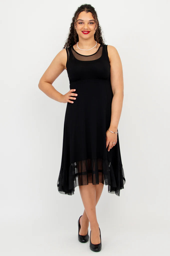 Blue Sky - Danube Dress - Bamboo - Black