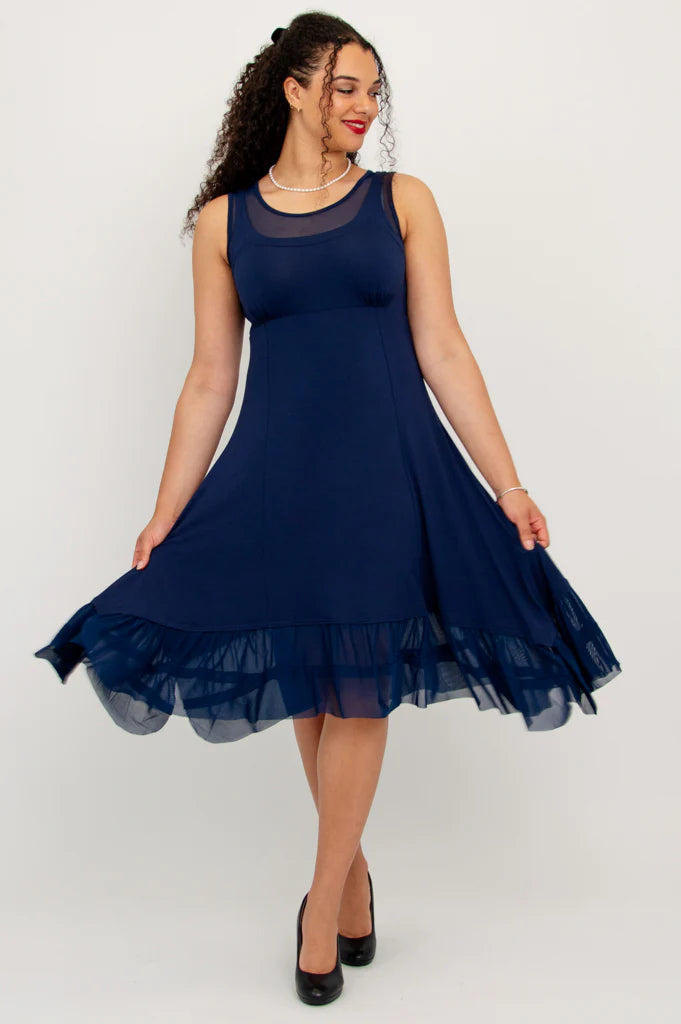 Blue Sky - Danube Dress - Bamboo - Indigo